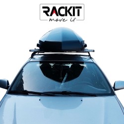 Μπαγκαζιέρα Οροφής Αυτοκινήτου Rackit Star 480lt Μαύρη Γυαλιστερή Με Διπλό Άνοιγμα & Quick Fix Τοποθέτηση
