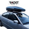 Μπαγκαζιέρα Οροφής Αυτοκινήτου Rackit Star 480lt Μαύρη Γυαλιστερή Με Διπλό Άνοιγμα & Quick Fix Τοποθέτηση