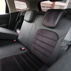 Καλύμματα Αυτοκινήτου Otom Custom Fit Για Dacia Duster 2018-2021 Sued / Rachel / Δερματίνη Σετ Εμπρός / Πίσω 15 Τεμαχίων Μαύρο 3