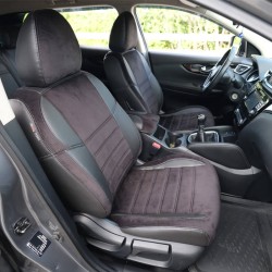 Καλύμματα Αυτοκινήτου Otom Custom Fit Για Nissan Qashqai J11 2014-2021 Sued / Rachel / Δερματίνη Σετ Εμπρός / Πίσω 15 Τεμαχίων Μ