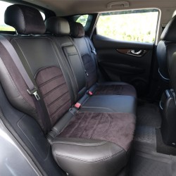 Καλύμματα Αυτοκινήτου Otom Custom Fit Για Nissan Qashqai J11 2014-2021 Sued / Rachel / Δερματίνη Σετ Εμπρός / Πίσω 15 Τεμαχίων Μ