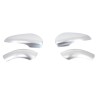 Καπάκια Καθρεφτών Για VW Golf VI (6) 08-12, Touran 10-15 Brushed Aluminium Πάνω-Κάτω Σετ 4 Τεμάχια