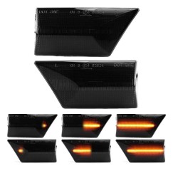 Πλαϊνά Φλας Φτερού Για Opel Vectra C 02-08 / Signum 03-09 Led Dynamic Smoke 2 Τεμάχια