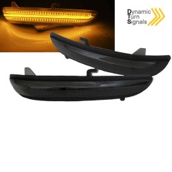 Φλας Καθρέπτη Για Citroen C3 16+ , C4 Cactus 18+ , Opel Corsa F 19+ , Peugeot 208 12-20 , 2008 13-20 Dynamic Led Canbus Μαύρο 2 
