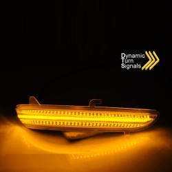 Φλας Καθρέπτη Για Citroen C3 16+ , C4 Cactus 18+ , Opel Corsa F 19+ , Peugeot 208 12-20 , 2008 13-20 Dynamic Led Canbus Μαύρο 2 