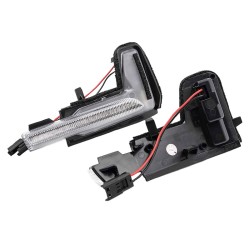 Φλας Καθρέπτη Για Volvo XC60 14+ / XC90 14+ / V90 16+ Led Dynamic Άσπρα 2 Τεμάχια