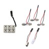 Led Πλαφονιέρας 6 Led 24volt Με 5 Αντάπτορες Λευκό 1 Τεμάχιο