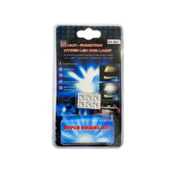 Led Πλαφονιέρας 6 Led 24volt Με 5 Αντάπτορες Λευκό 1 Τεμάχιο