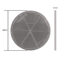 Αντανακλαστικό Αυτοκόλλητο Στρόγγυλο 60mm Proplast Λευκό 26101103 1 Τεμάχιο