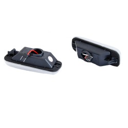 Πλαϊνά Φλας Φτερού Για Mercedes-Benz ML W163 98-02 Led Dynamic Άσπρα 2 Τεμάχια