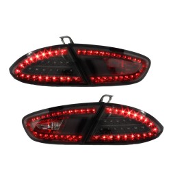 Πισινά Φανάρια Set Για Seat Leon 1P 09-12 Facelift Led Μάυρο Litec Innovation