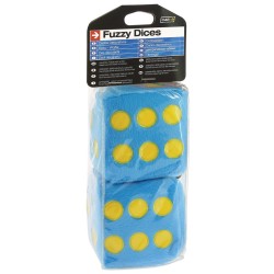 Ζάρια Κρεμαστά Διακοσμητικά ''Jumbo Size'' Μπλε 9x9cm 2 Τεμάχια
