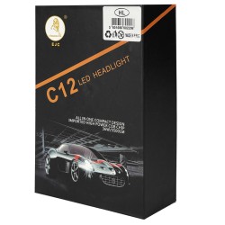Λάμπες Led H4 C12 12/24Volt 36watt 5500lm 6000k 2 Τεμάχια