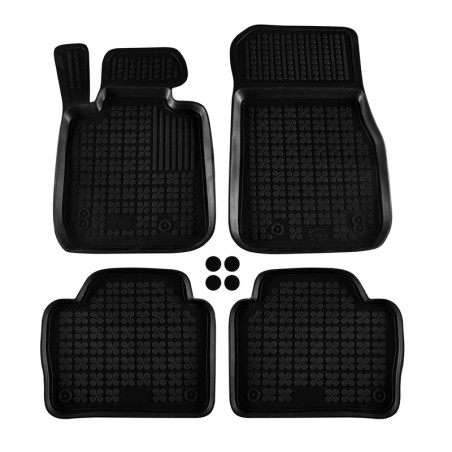 Πατάκια Σκαφάκια 3D Από Λάστιχο Για Bmw 3 F30 / F31 12-18 Rezaw Plast 4 Τεμάχια Μαύρα