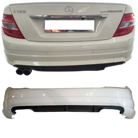 Πισινός Προφυλακτήρας Για Mercedes-Benz C-Class W204 07-11 C63 Amg Look Με PDC