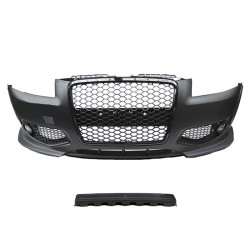 Μπροστινός Προφυλακτήρας Για Audi A3 8P 05-08 RS Look Με Μάσκα Μαύρη Γυαλιστερή