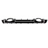 Diffuser Πίσω Προφυλακτήρα Για Audi TT 8S 14+ TTRS Look Με Μπούκες Από Abs Πλαστικό