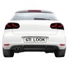 Diffuser Πίσω Προφυλακτήρα Για VW Golf VI (6) 08-12 GTI Look Με Αριστερή Τρύπα Εξάτμισης Από Abs Πλαστικό 1 Τεμάχιο