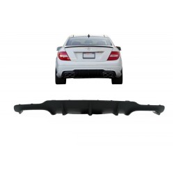 Diffuser Πίσω Προφυλακτήρα Για Mercedes-Benz C-Class W204 11-14 Facelift Amg C63 Look Με 2 Διπλές Εξατμίσεις Δεξιά & Αριστερά Απ