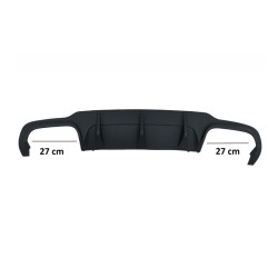 Diffuser Πίσω Προφυλακτήρα Για Mercedes-Benz C-Class W204 11-14 Facelift Amg C63 Look Με 2 Διπλές Εξατμίσεις Δεξιά & Αριστερά Απ