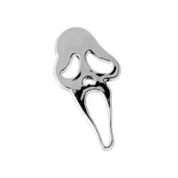 Αυτοκόλλητo Χρωμίου 3D "Scream" Χρωμίου 4cm x 8.5cm 1 Τεμάχιο