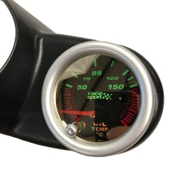 Όργανο Θερμοκρασίας Λαδιού Racesport "Phantom Look" Φιμέ 52mm Με 7 Χρώματα