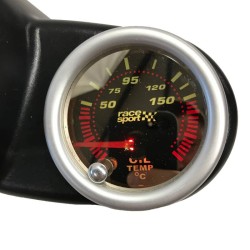 Όργανο Θερμοκρασίας Λαδιού Racesport "Phantom Look" Φιμέ 52mm Με 7 Χρώματα