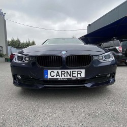 Μπροστινά Φανάρια Set Για Bmw 3 F30/F31 11-15 Led Angel Eyes Μαύρα H7/H7 Με Μοτέρ Depo