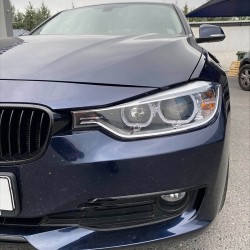 Μπροστινά Φανάρια Set Για Bmw 3 F30/F31 11-15 Led Angel Eyes Μαύρα H7/H7 Με Μοτέρ Depo