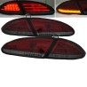 Πισινά Φανάρια Set Για Seat Leon 1P 05-09 Led Κόκκινο/Φιμέ Sonar