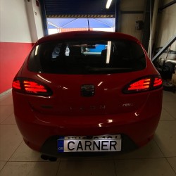 Πισινά Φανάρια Set Για Seat Leon 1P 05-09 Led Κόκκινο/Φιμέ Sonar