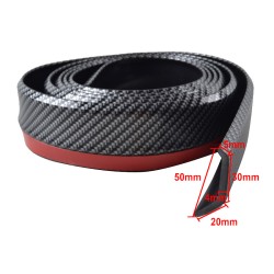 Μπροστινό Spoiler Universal Samurai Lip Safe & Style 2500mm Carbon 1 Τεμάχιο