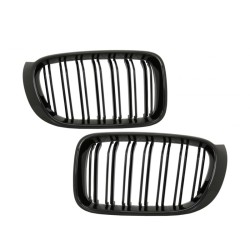 Καρδιές Μάσκας Για Bmw X3 F25 LCI 14-17 / X4 F26 14-17 M4 Look Με Διπλή Γρίλια Μαύρο Γυαλιστερό Με 7 Γρίλιες 2 Τεμάχια