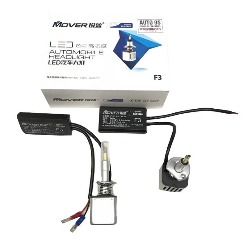 Λάμπες Led H1 F3 Samsung 12Volt 26watt 2600lm 6500k 2 Τεμάχια