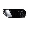 Δίχτυ Προφυλακτήρα Εμπρός Πλαινό Για Audi A1 8X 2010-2014 RS1 Look Γυαλιστερό Μαύρο / Ασημί Αριστερό & Δεξί 2 Τεμάχια