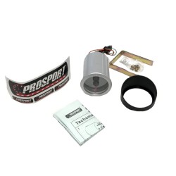 Στροφόμετρο R.P.M. Prosport Diamond Mirror Look Φιμέ 52mm 90 Μοίρες Με 7 Χρώματα