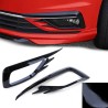 Δίχτυ Προφυλακτήρα Εμπρός Πλαινό (Φρύδι Προβολέα) Για VW Golf VII (7.5) 16-20 GTI Look Γυαλιστερό Μαύρο Αριστερό & Δεξί 2 Τεμάχι