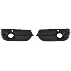 Δίχτυ Προφυλακτήρα Εμπρός Πλαινό Για Audi Q3 8U 11-15 RSQ3 Look Γυαλιστερό Μαύρο / Χρώμιο Με Pdc Αριστερό & Δεξί 2 Τεμάχια