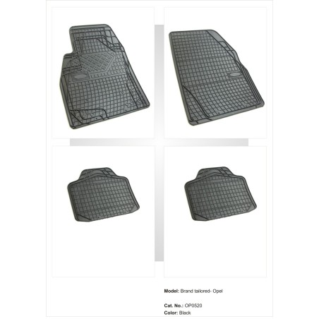 Λαστιχένια πατάκια Frogum universal για OPEL Corsa 06 / Agila / Astra 03 / Vectra 01 / Signum / Insignia / Meriva / Zafira / Ant