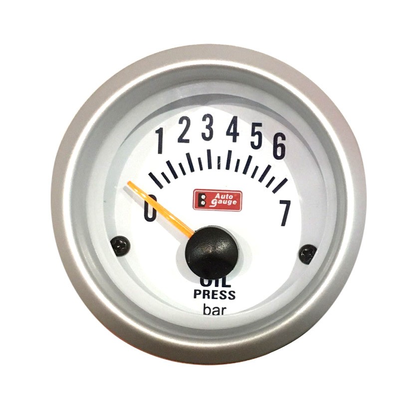 Όργανο Πίεσης Λαδιού Auto Gauge Λευκό 52mm 15912