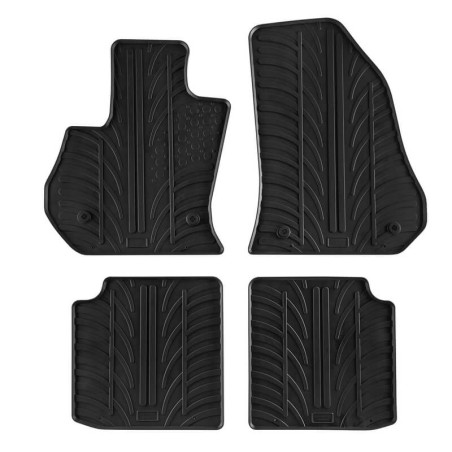 Πατάκια Αυτοκινήτου Gledring 0145 Fiat 500L 2012- Μαύρο 4 Τεμάχια