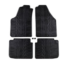 Πατάκια Αυτοκινήτου Gledring 0373 Lancia Musa 2007- / Fiat Idea 2006- Μαύρο 4 Τεμάχια